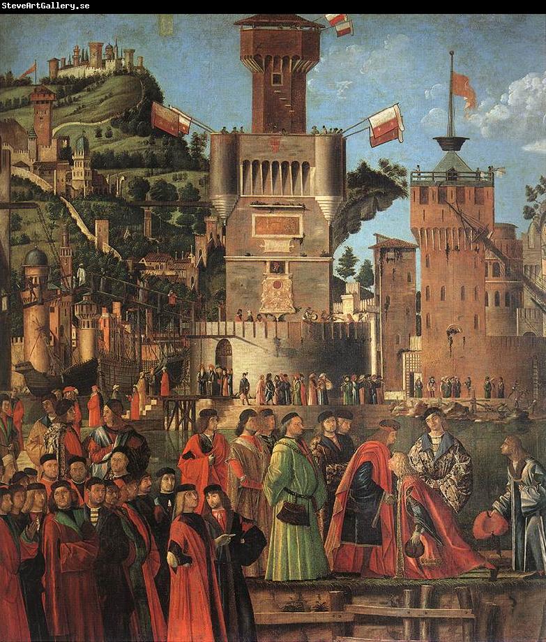 CARPACCIO, Vittore Departure of the Pilgrims (detail) sdf